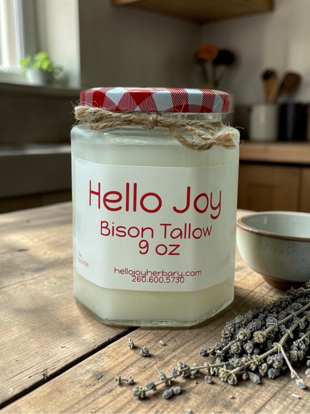 Bison Cooking Tallow 9 oz - Free Range Grass Fed